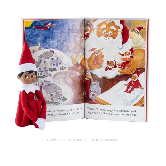 the Elf on the Shelf: A Christmas Tradition - Boy Scout Elf with Brown Eyes - Picture 2 of 2